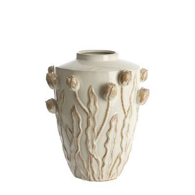 Light & Living Juana vaas deco Ø38x45 cm keramiek - crème