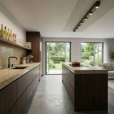 Fraaai Rosanna plafondlamp 7-lichts - bruin