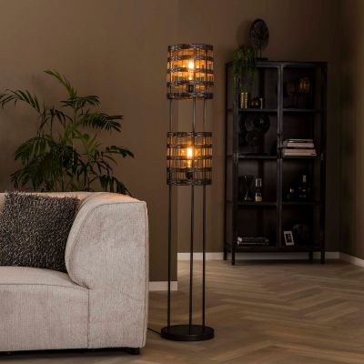 Ramiz vloerlamp 2L metaal van het woonmerk Fraaai