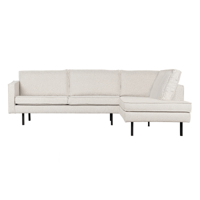 Woood Rodeo hoekbank rechts bouclé naturel