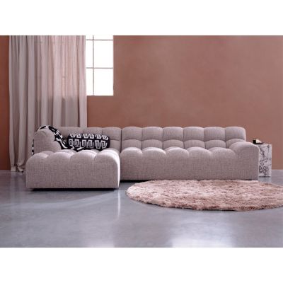 Woood Allure chaise longue links geweven stof