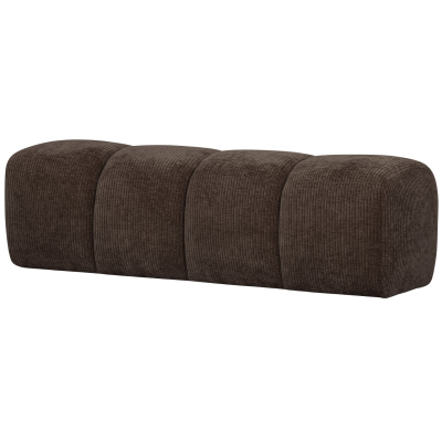 Woood Mojo eetbankje 164 cm geweven ribstof