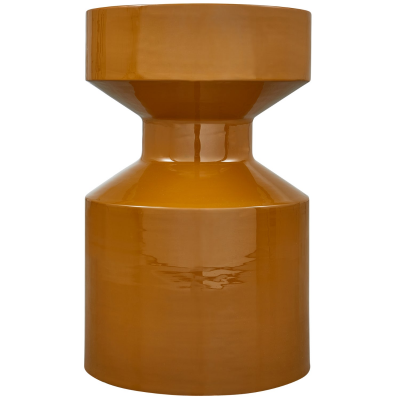 Woood Ferry ronde bijzettafel - ø30 cm - honinggeel