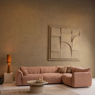 Woood Baggy hoekbank rechts geweven chenille