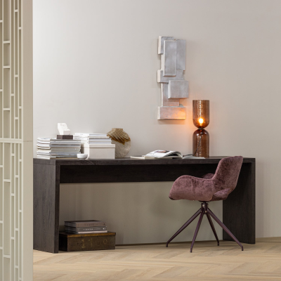 Woood Maan sidetable mdf - donkerbruin