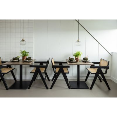 Woood Tablo eettafel vierkant 80x80 cm - cashmere brown