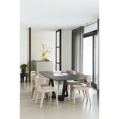 Woood Tablo eettafel deens ovaal 220x100 cm - mystic brown