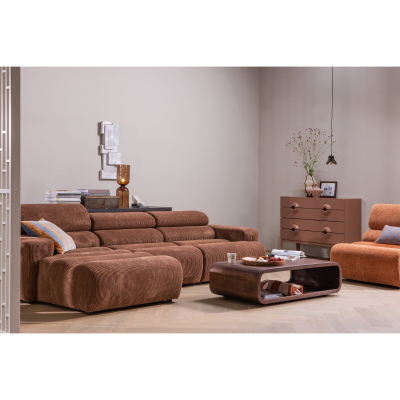 Woood Novi 1-zits element arm rechts ribstof