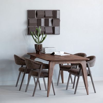 Woood Rubo eettafel 180x95 cm mangohout - bruin