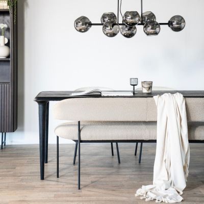 Eleonora Eetkamerbank Luka - 160 cm - boucle