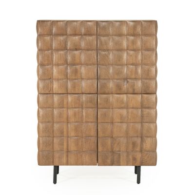 Eleonora Felix wandkast hout - lichtbruin