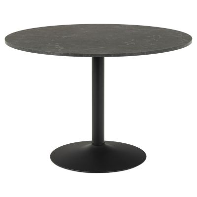 Nøra Sid ronde eettafel Ø110x74 cm | metaal onderstel | ruw melamine