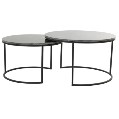  Salontafel Alfio marmer set van 2 van het woonmerk Light & Living