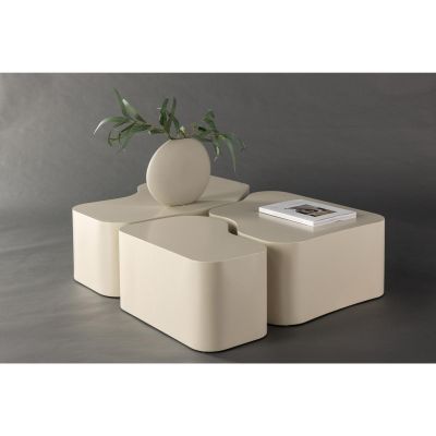Svea Flora organische salontafels - set van 3 - beige