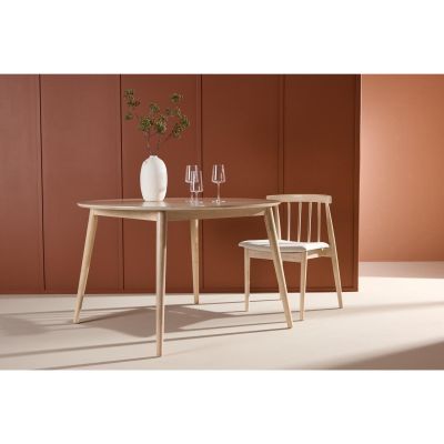 Svea Ugo ronde eettafel - ø120 cm - rubberhout - whitewash