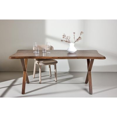 Svea Malik organische eettafel - 180 x 90 cm - walnootlook