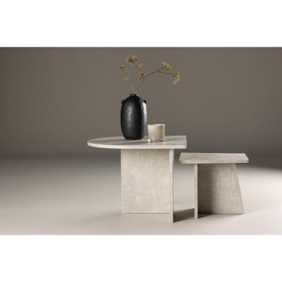 Svea Matilde salontafel - set van 2 - marmerlook