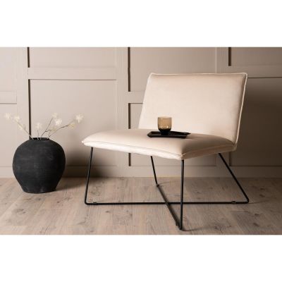 Svea Piva fauteuil - velvet - beige