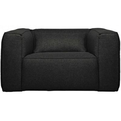 Fauteuil Bean Incl. Kussen Donkergrijs Gemêleerd