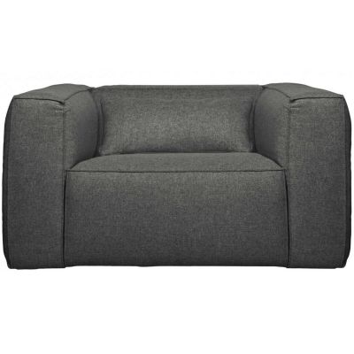 Fauteuil Bean Incl. Kussen Middengrijs Gemêleerd