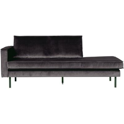 Daybed Rodeo Velvet Left Antraciet