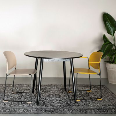 Puur Farsund eettafel 100 cm zwart