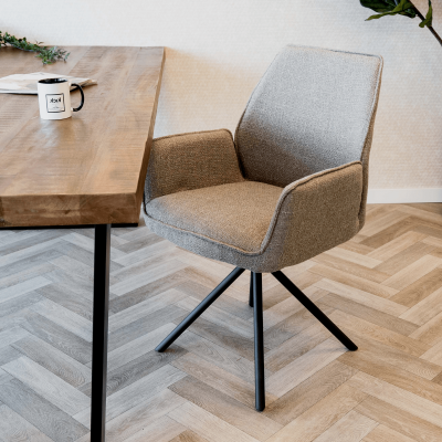 Lex eetkamerstoel stof van het woonmerk Kick Collection