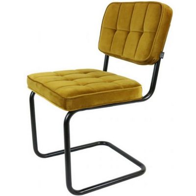 Kick Ivy buisframe stoel velvet goud