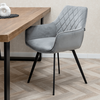 Karl eetkamerstoel velvet van het woonmerk Kick Collection