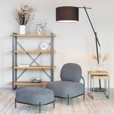 Puur Kiana vloerlamp - zwart