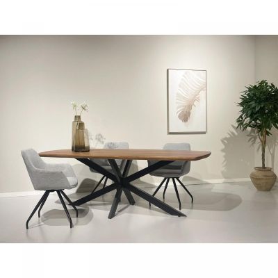 Jesper danish ovale eettafel - 230 cm - hout van het woonmerk Livingfurn