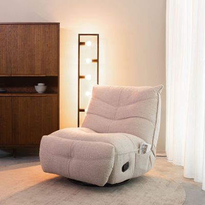 Label51 Take it easy fauteuil bouclé - naturel