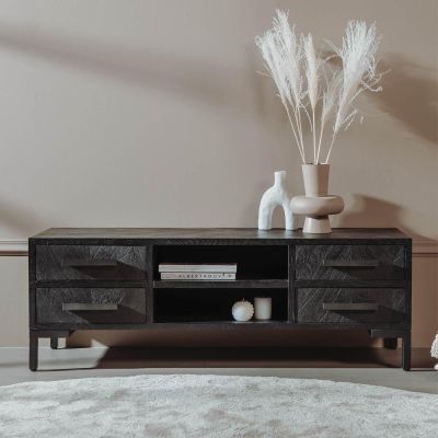 Tower Living Ziano tv-meubel - 145 cm - zwart