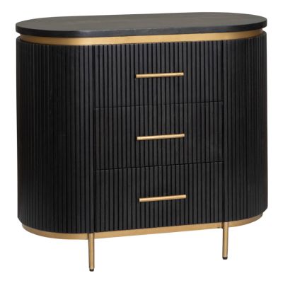 Tower Living Rivello ladekast - 90 cm - zwart