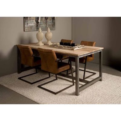 Tower Living Venetie eettafel - 220 cm - bruin