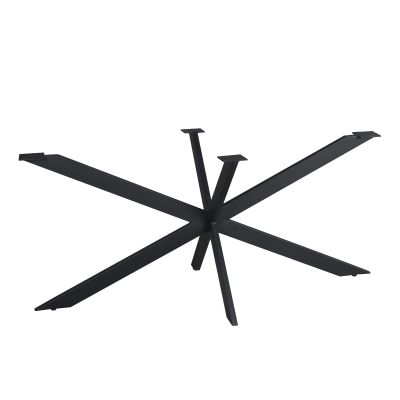 Starfurn Matrixpoot ovaal/Rechthoek 160 cm Koker 2,5x7,5 cm - zwart
