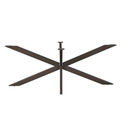 Starfurn Matrixpoot ovaal/rechthoek 190 cm koker 4x8 cm - anodic bruin