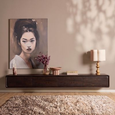 Starfurn Zwevend tv-meubel Allure mangohout 240 cm
