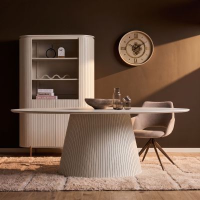Starfurn Ovale eettafel Solana mangohout 210 cm - zand