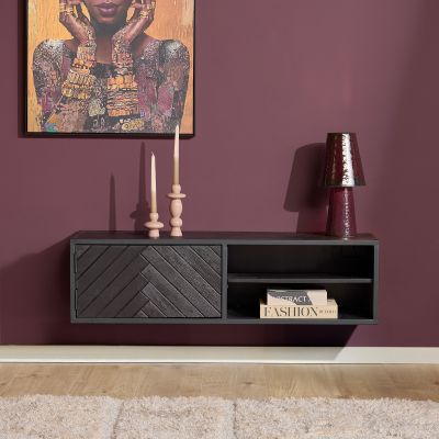 Starfurn Zwevend tv-meubel New York 120 cm - zwart