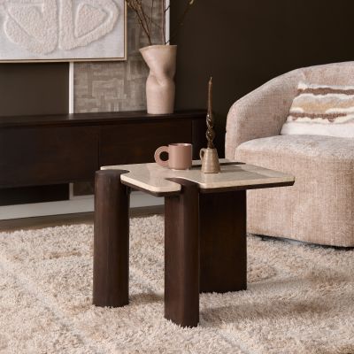 Starfurn Bijzettafel Maeve 57 cm - donkerbruin