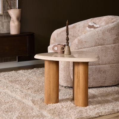 Starfurn Bijzettafel Nuvé 60 cm - naturel