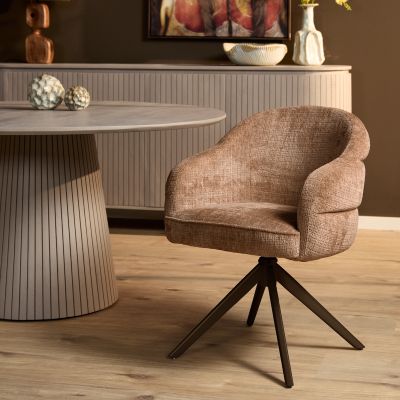 Starfurn Eetkamerstoel Bella bronze poot 