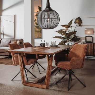 Tower Living Dimaro eettafel - 200 cm - bruin