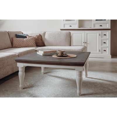 Tower Living Fleur salontafel vierkant - 100 cm - wit