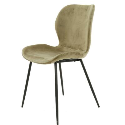 Fraaai Verona eetkamerstoel velvet champagne - Outlet A