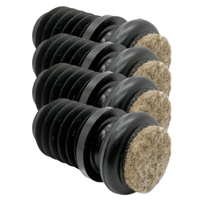 Viltglijder holle poot 12mm | set van 4 van Oranje Furniture Care