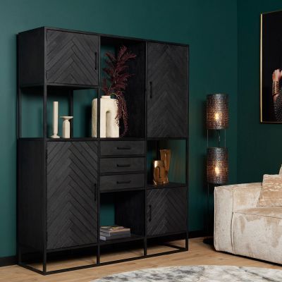 Starfurn Vakkenkast New York Supreme XXL - 160 cm - zwart