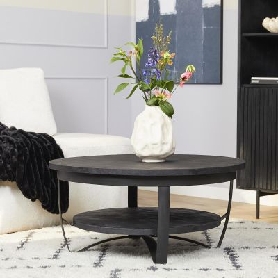 Starfurn Salontafel Paras ø70 cm - zwart