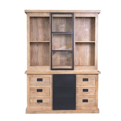 Starfurn Vitrinekast Noa 160 cm - naturel